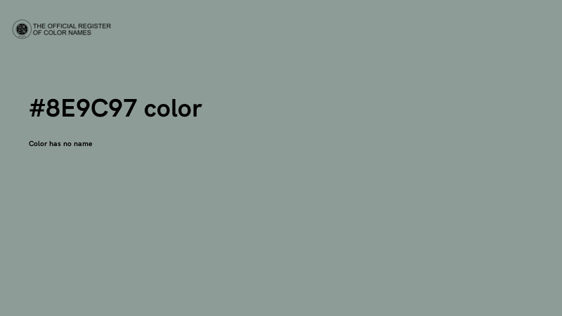 #8E9C97 color image