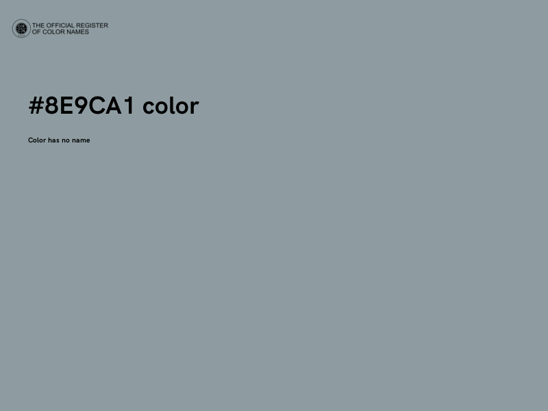 #8E9CA1 color image