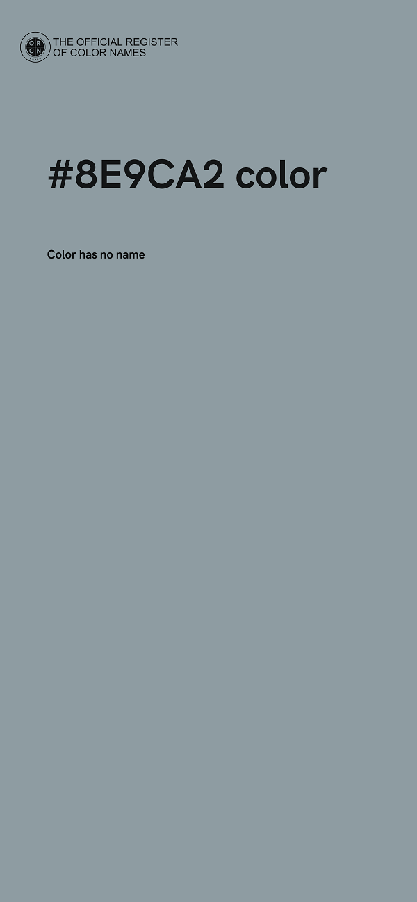 #8E9CA2 color image