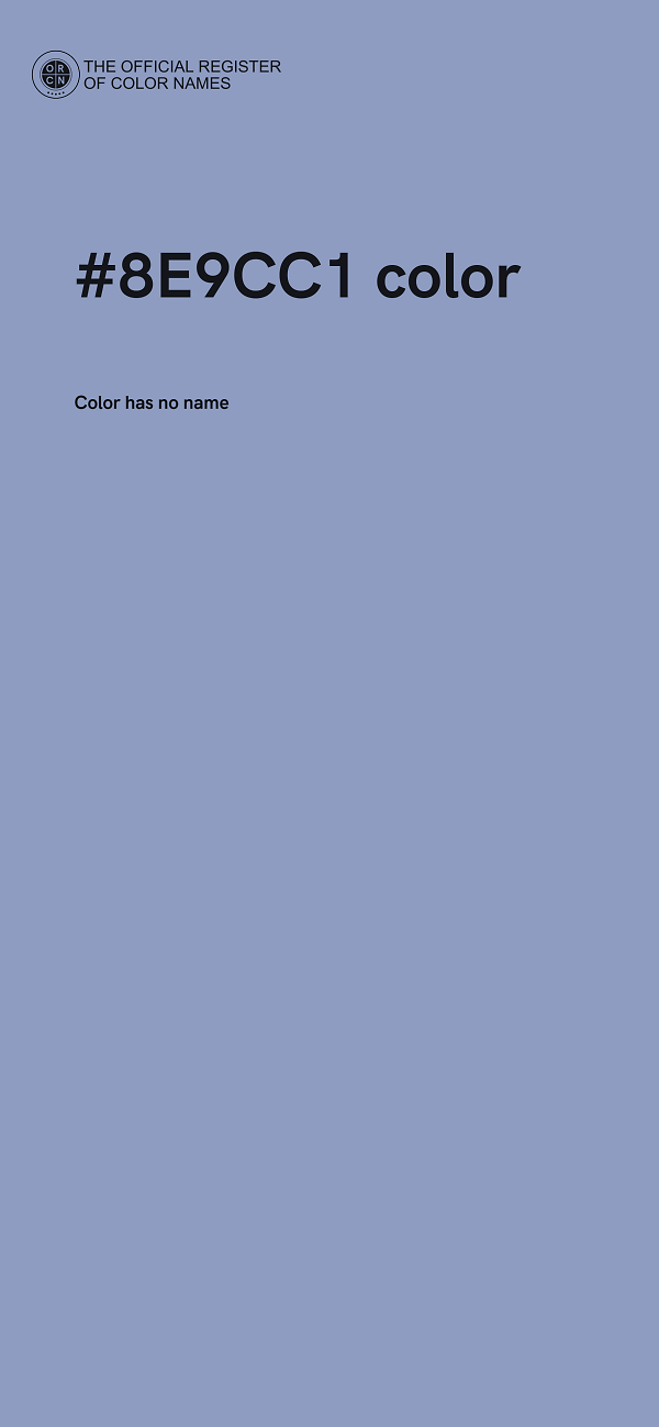 #8E9CC1 color image