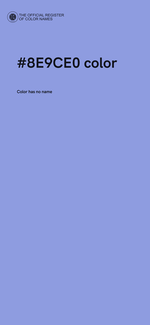 #8E9CE0 color image