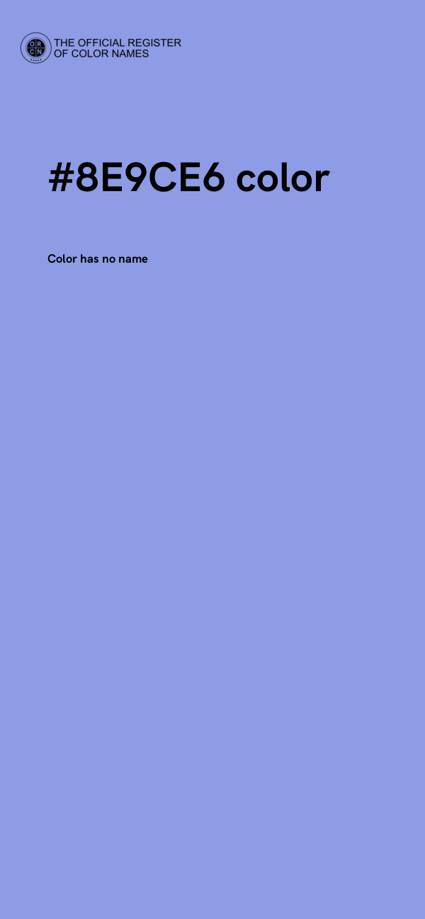 #8E9CE6 color image
