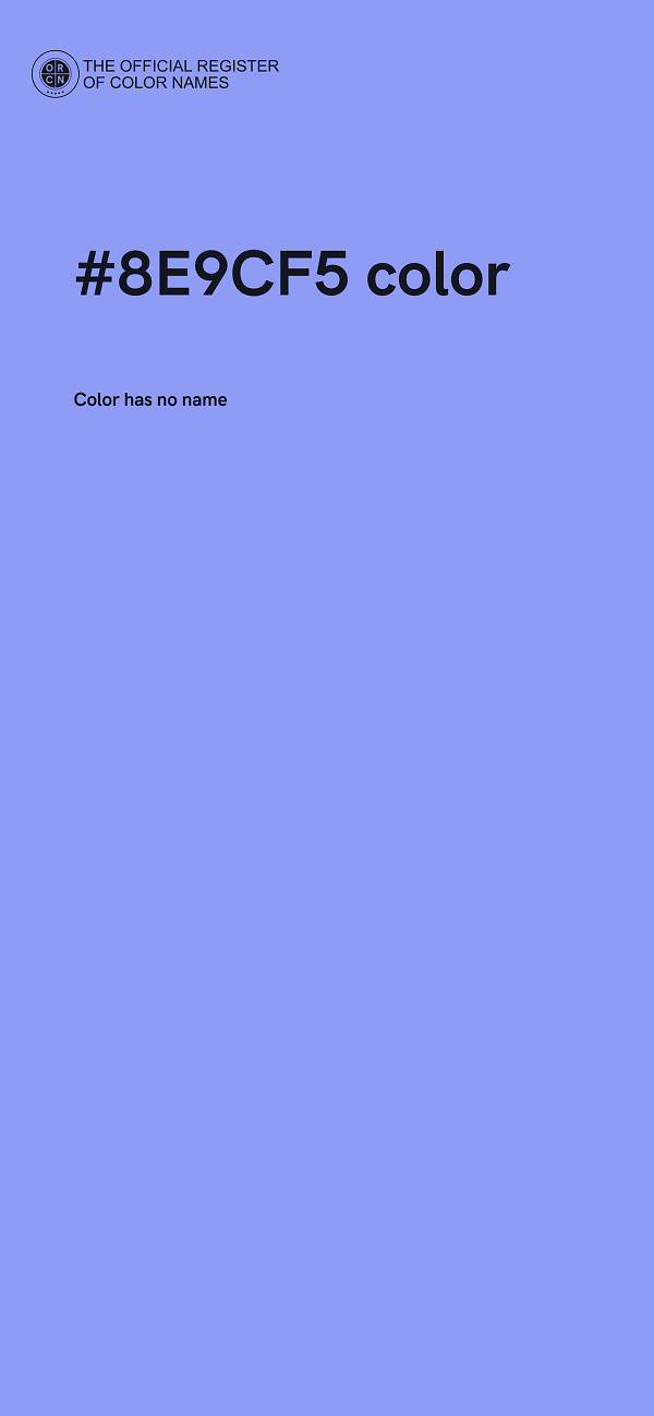 #8E9CF5 color image