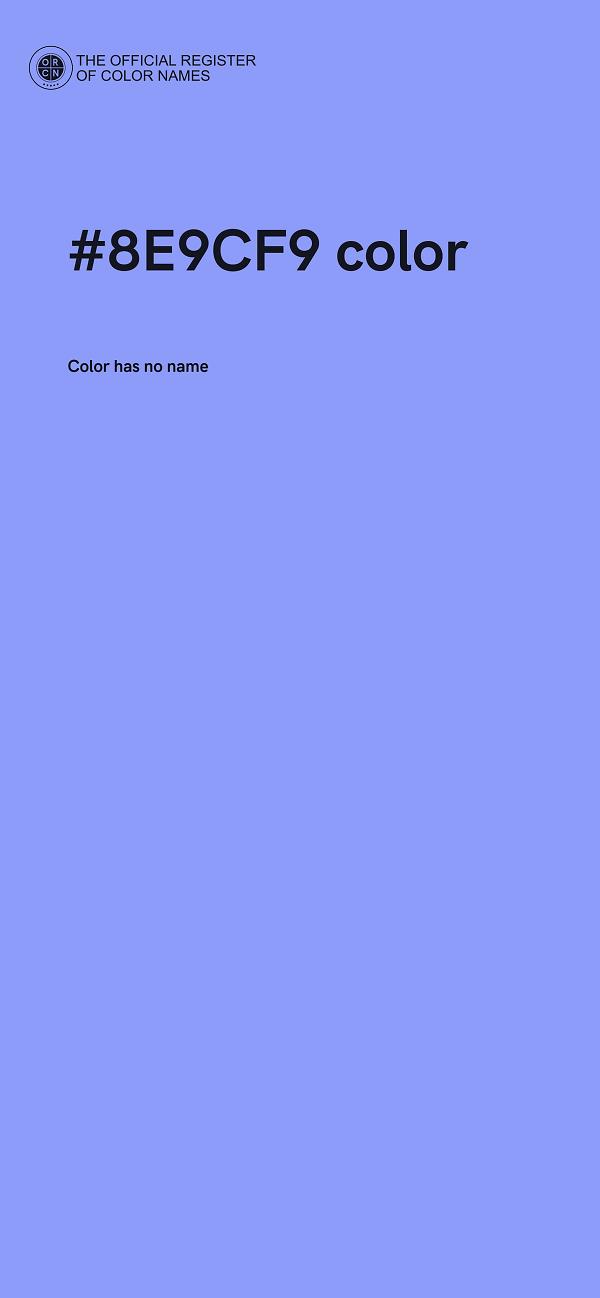 #8E9CF9 color image