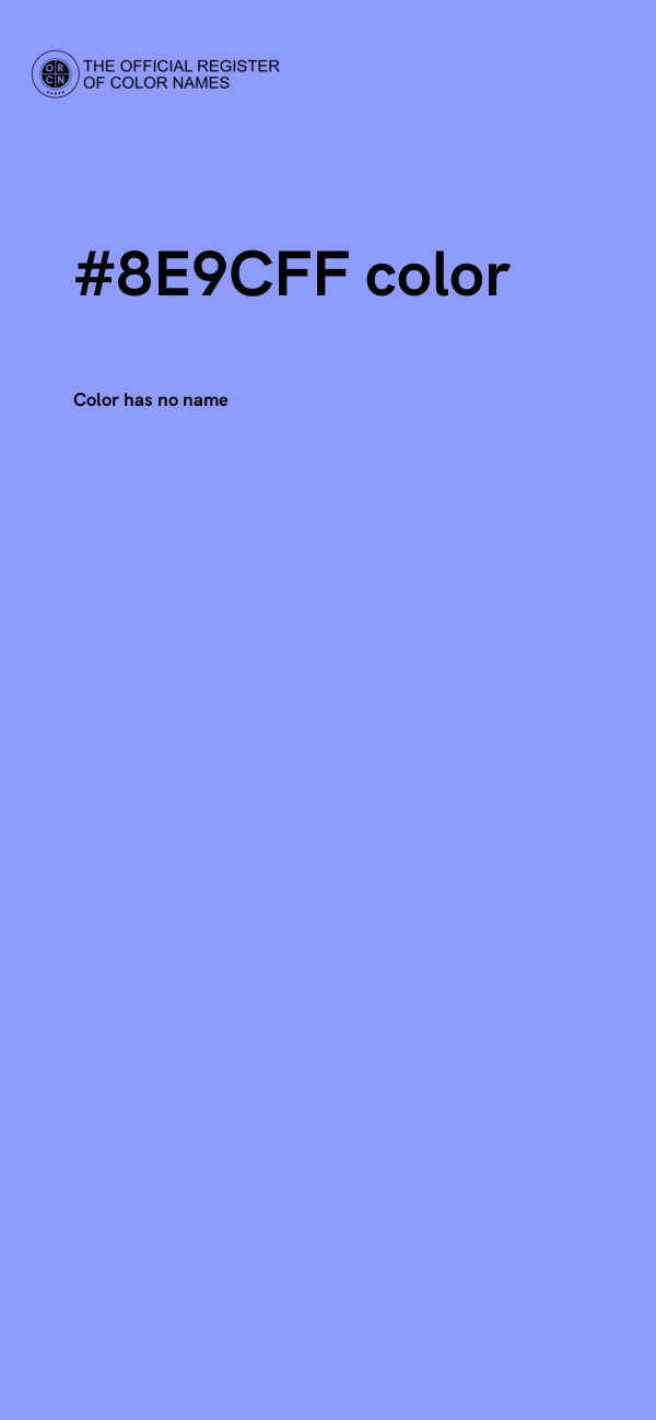 #8E9CFF color image