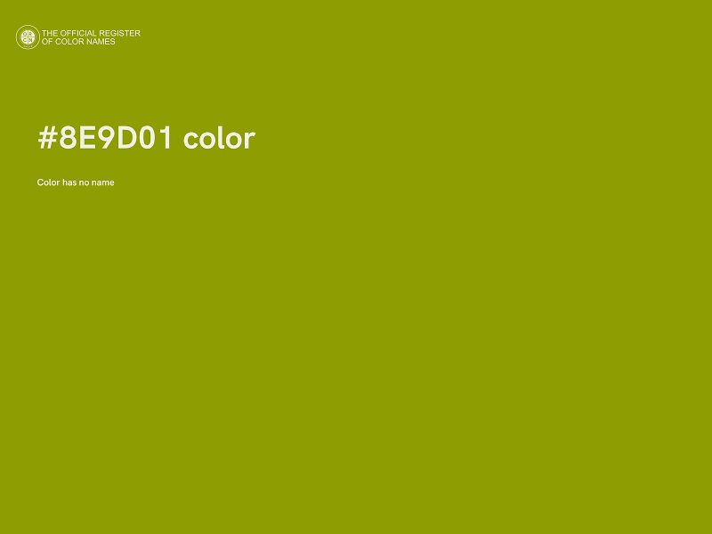 #8E9D01 color image