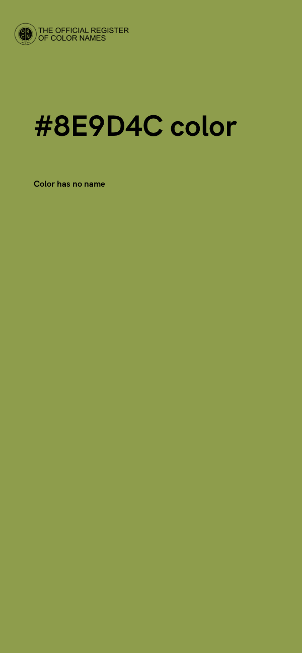 #8E9D4C color image