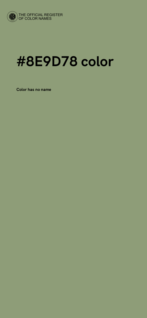 #8E9D78 color image