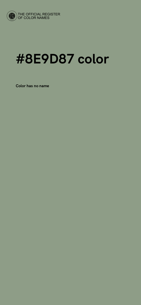 #8E9D87 color image