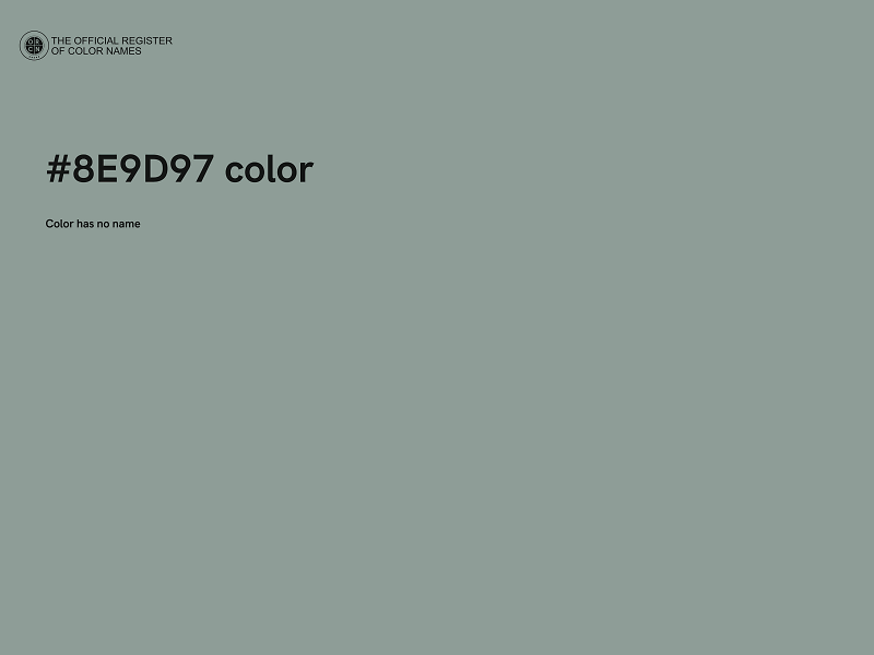 #8E9D97 color image