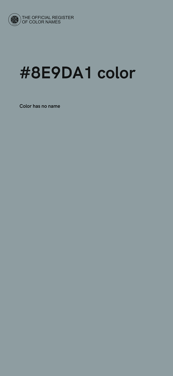 #8E9DA1 color image