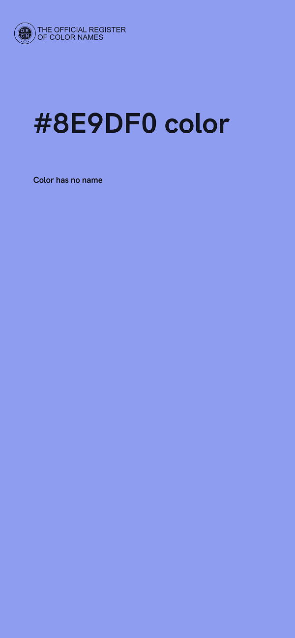 #8E9DF0 color image