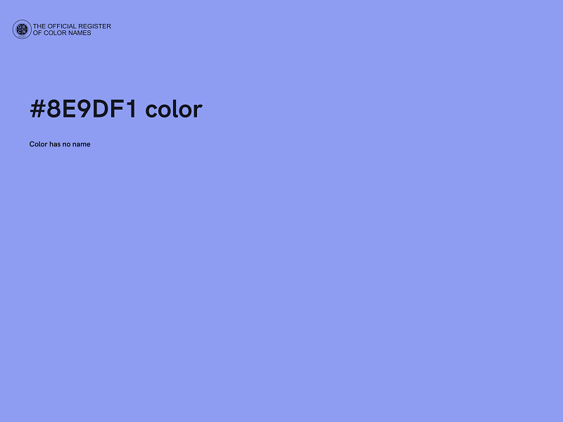 #8E9DF1 color image