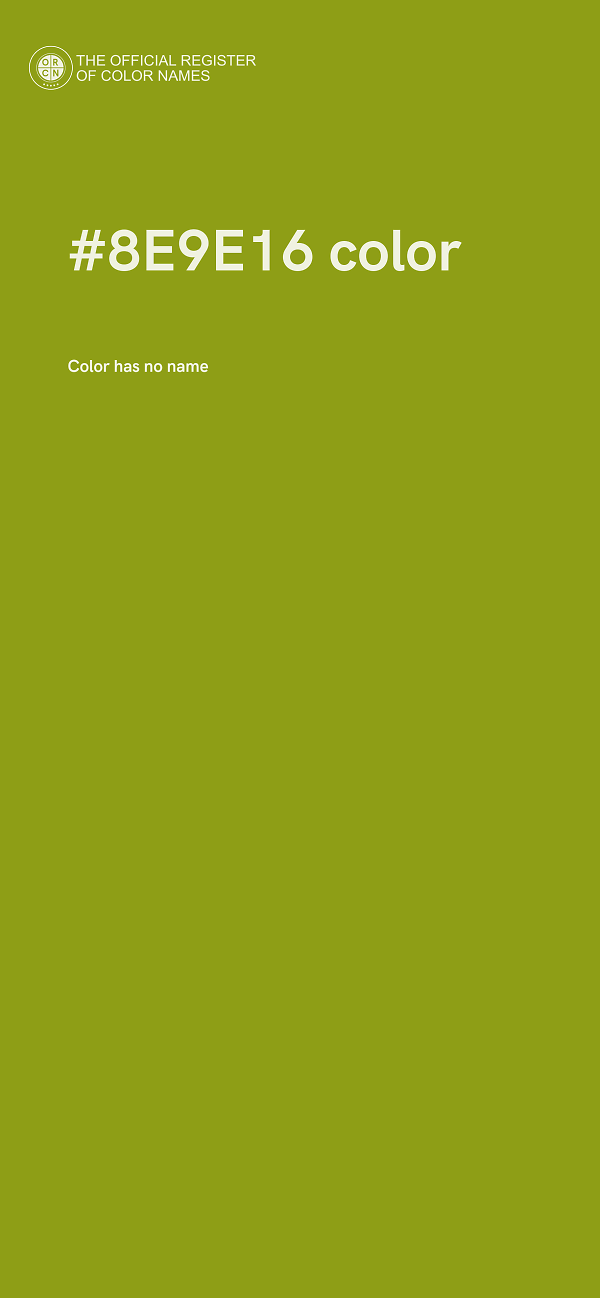 #8E9E16 color image