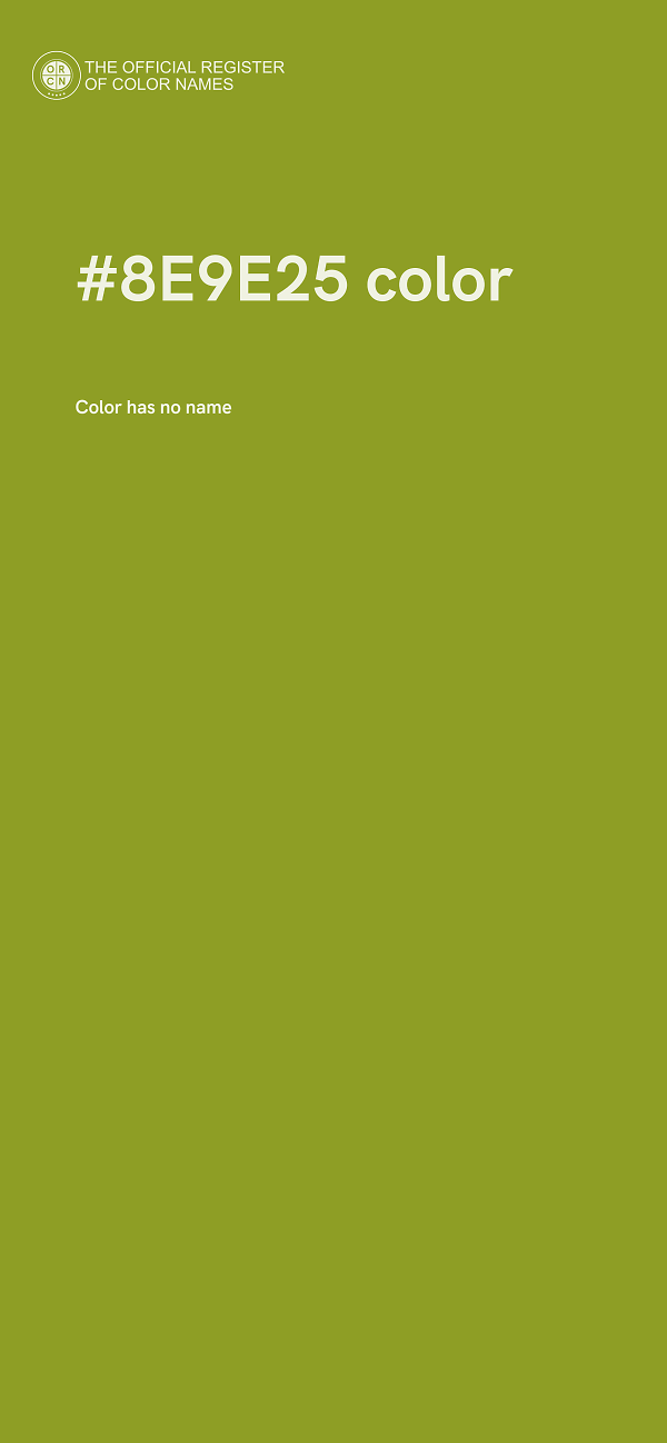 #8E9E25 color image