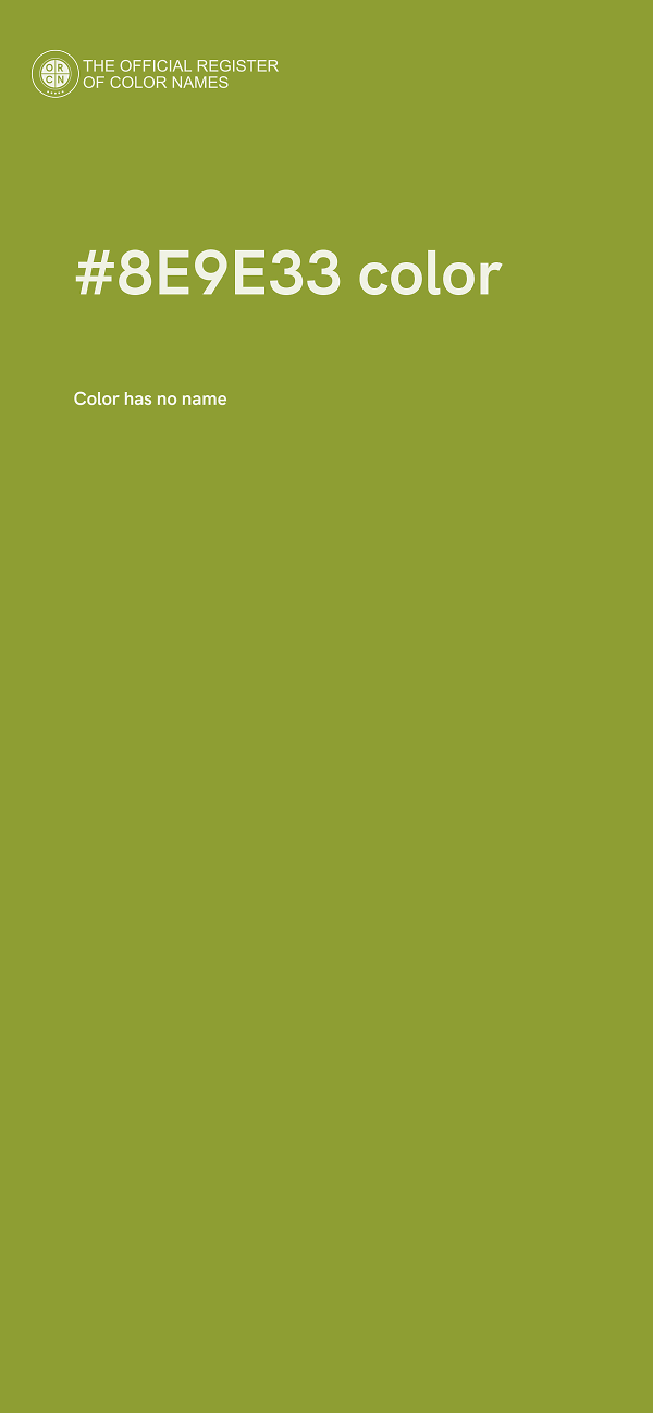 #8E9E33 color image