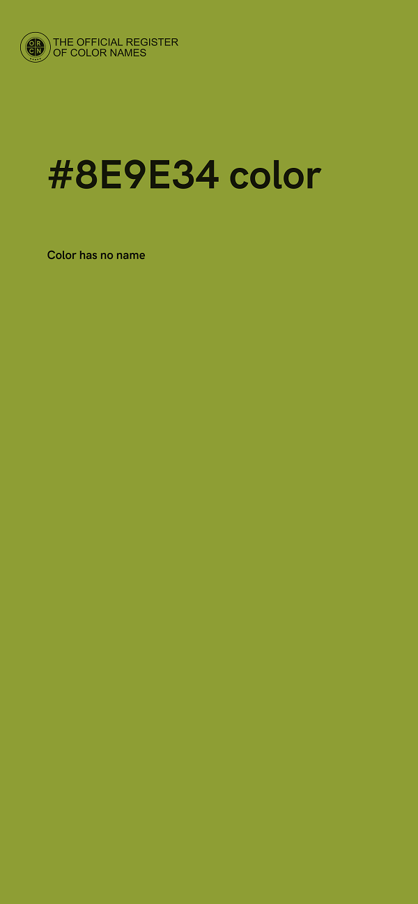 #8E9E34 color image