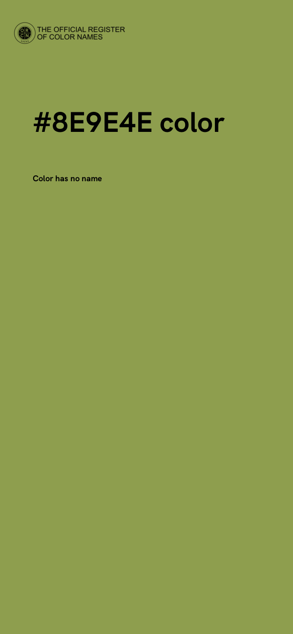 #8E9E4E color image