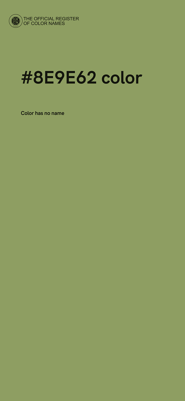 #8E9E62 color image