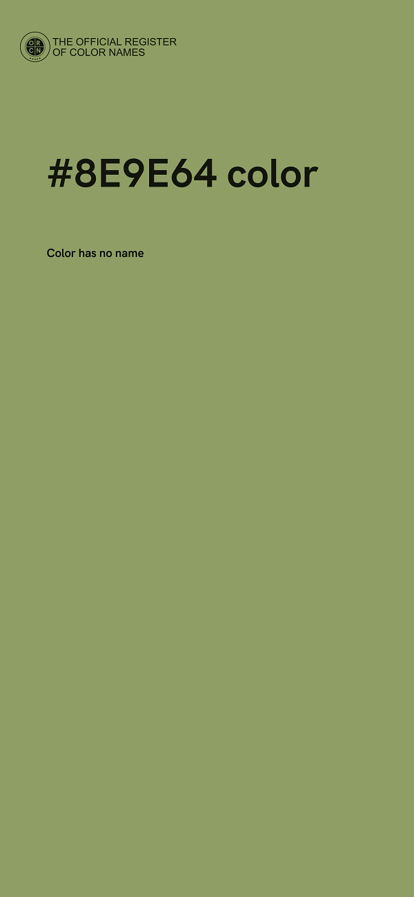 #8E9E64 color image