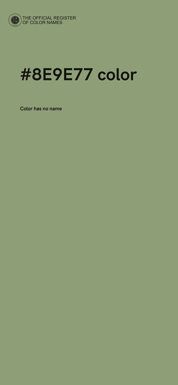 #8E9E77 color image