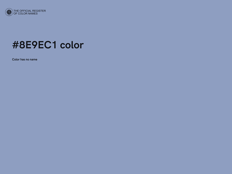 #8E9EC1 color image