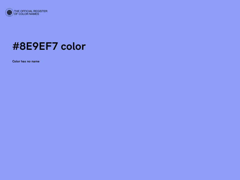 #8E9EF7 color image