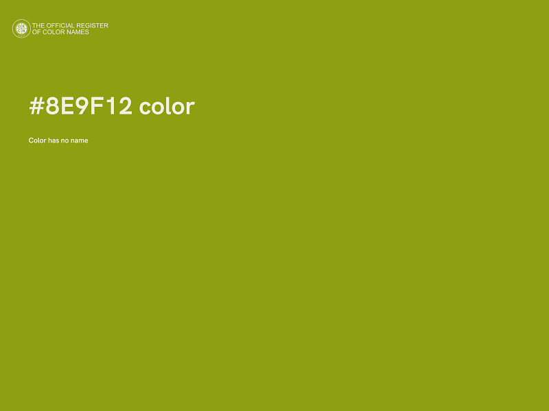 #8E9F12 color image