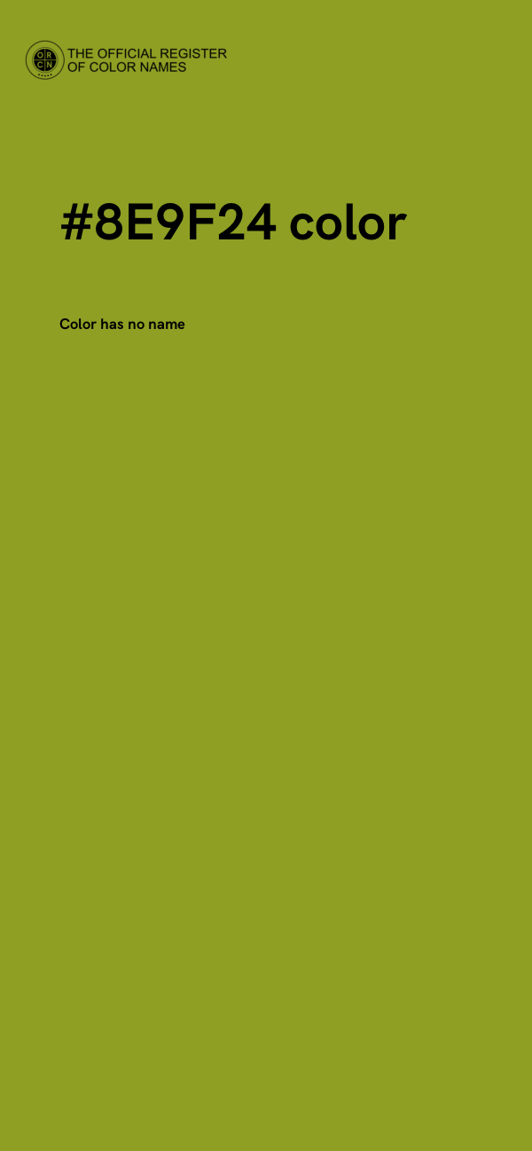 #8E9F24 color image