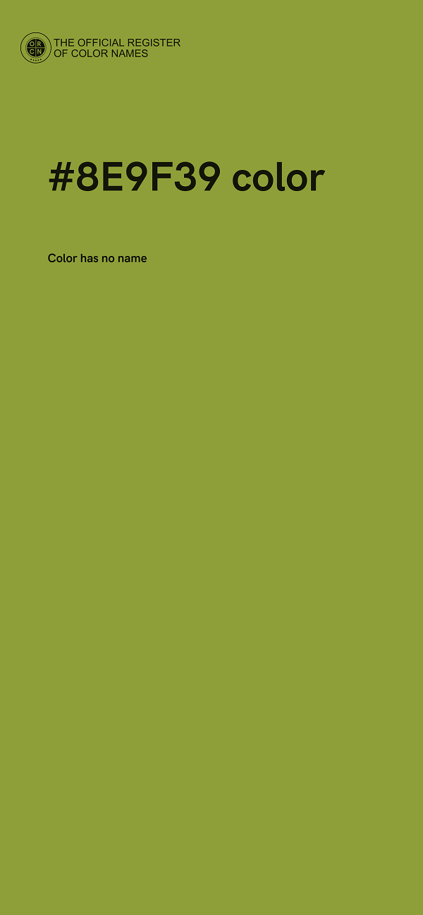 #8E9F39 color image