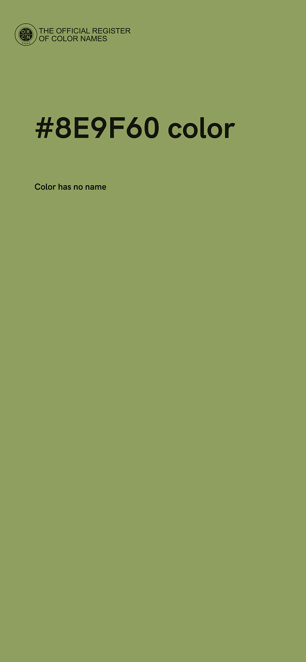 #8E9F60 color image