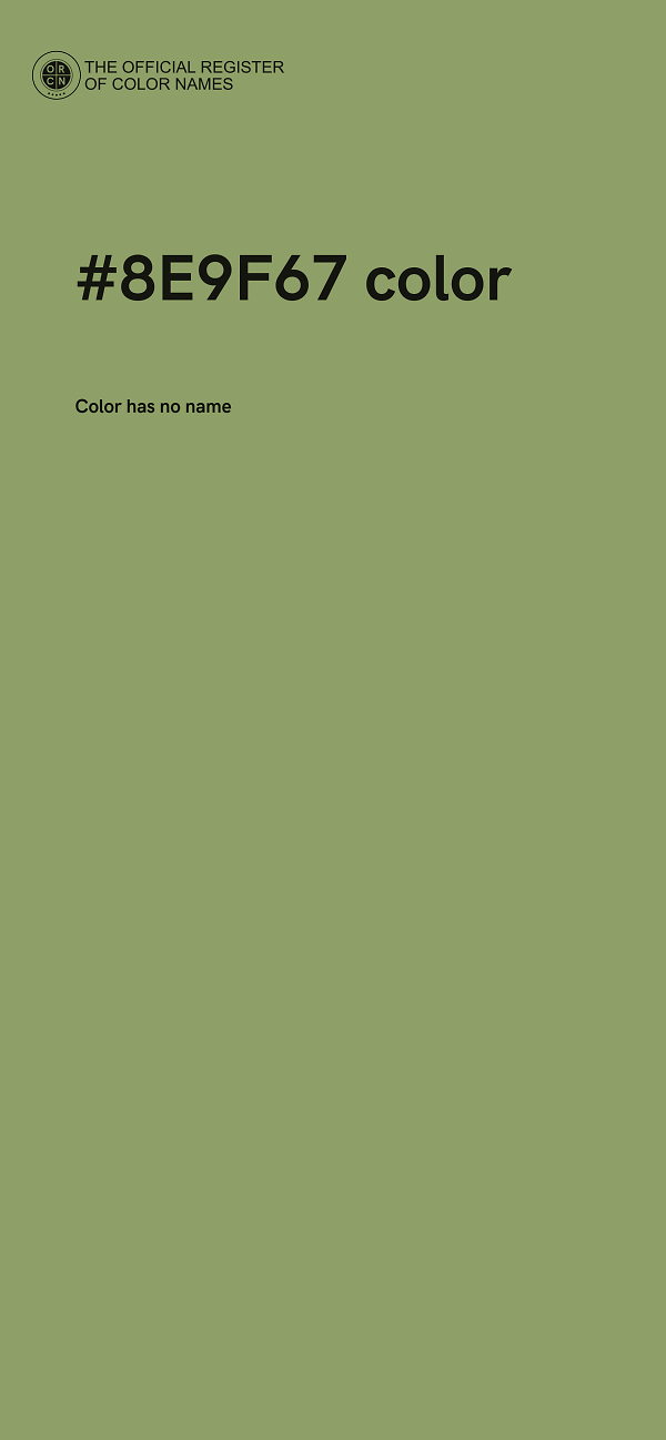 #8E9F67 color image