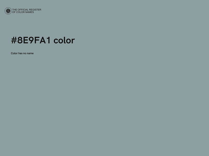 #8E9FA1 color image