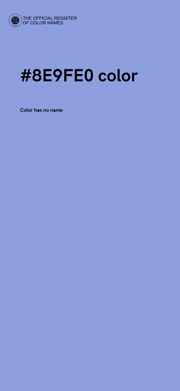 #8E9FE0 color image