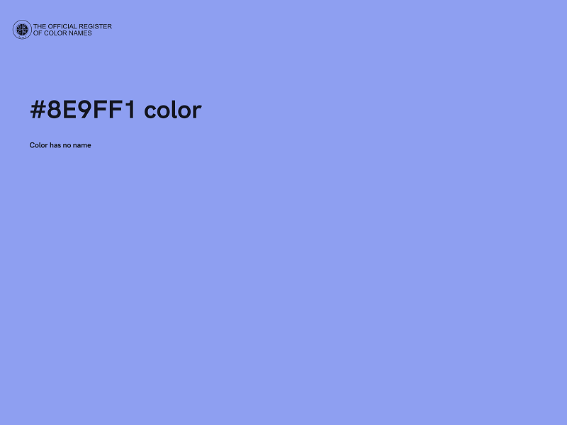 #8E9FF1 color image