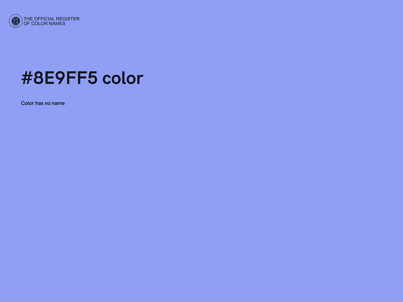 #8E9FF5 color image