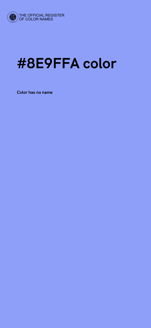 #8E9FFA color image