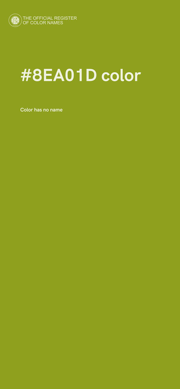 #8EA01D color image