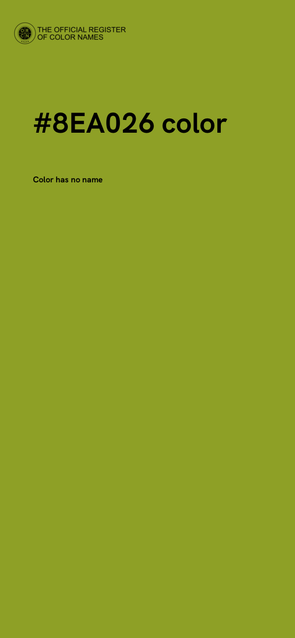 #8EA026 color image