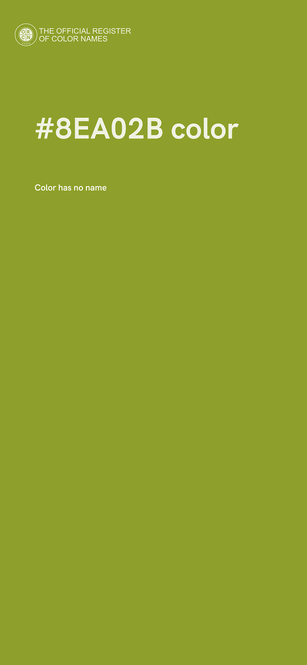 #8EA02B color image