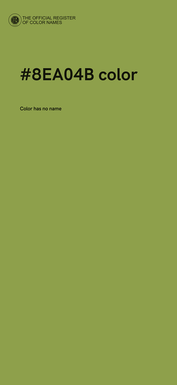 #8EA04B color image