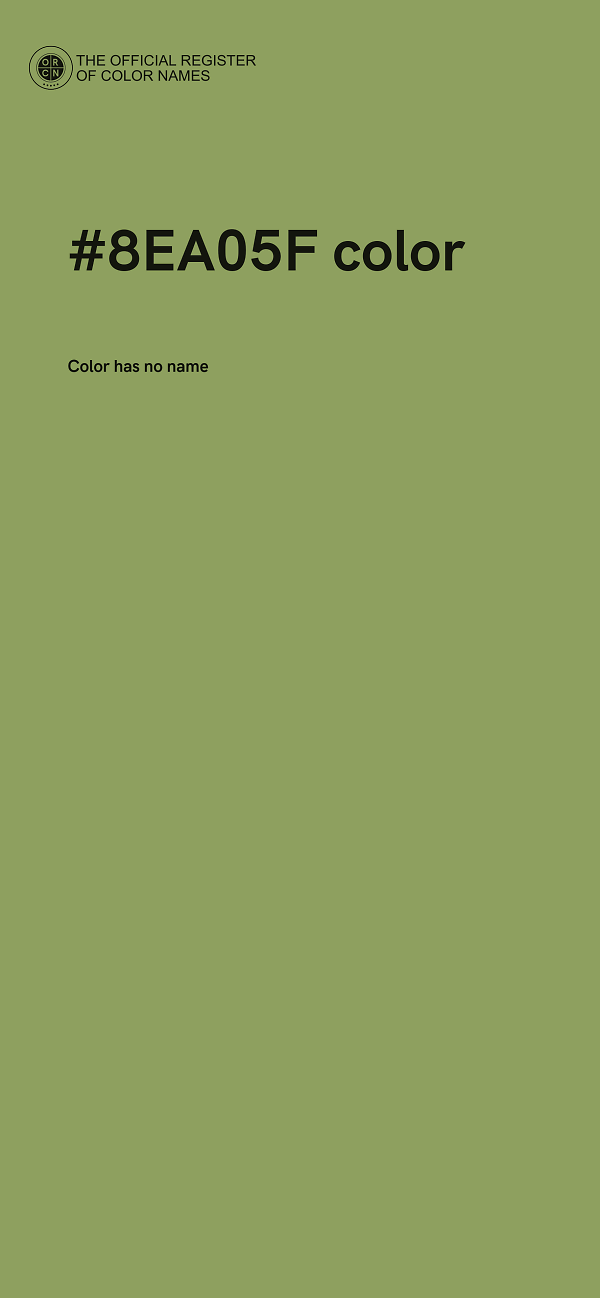 #8EA05F color image