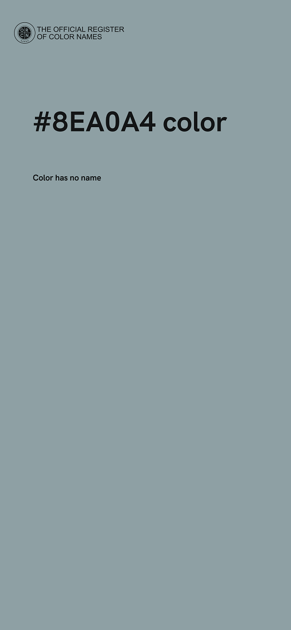 #8EA0A4 color image