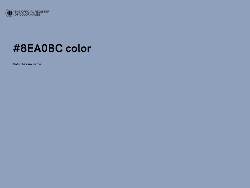#8EA0BC color image