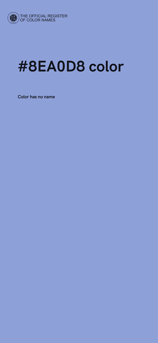 #8EA0D8 color image