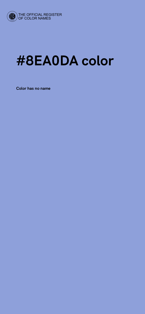 #8EA0DA color image