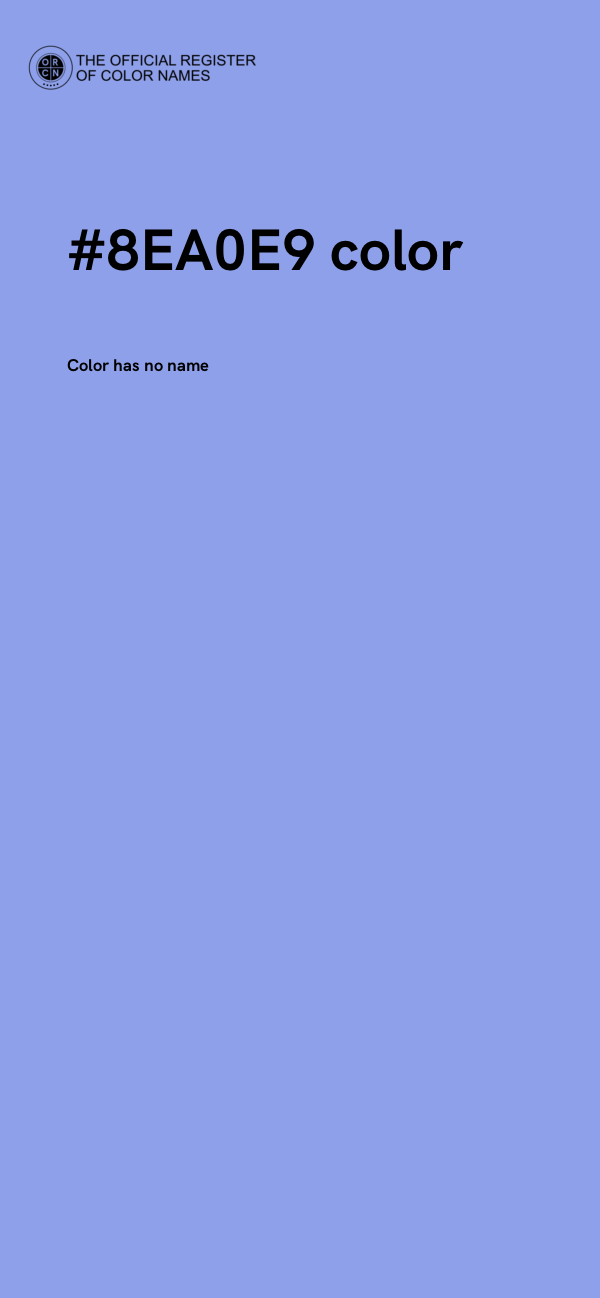 #8EA0E9 color image