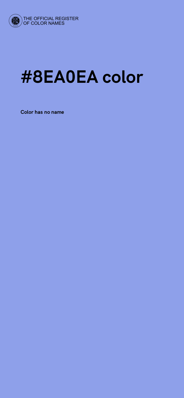 #8EA0EA color image