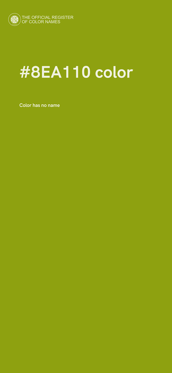 #8EA110 color image