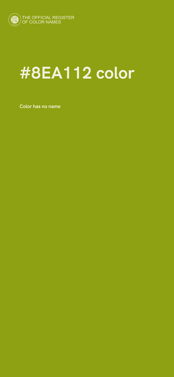 #8EA112 color image